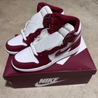Nike Air Jordan 1 Retro High Og Bordeaux White Youth Size 7y Fd1437-160 Shoes