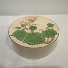Vtg Otagiri     cyclamen Coasters Set    flower Coasters miniatures japan euc    