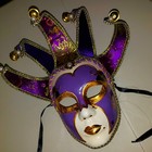 Signed Venetian Mardi Gras Carnival Masquerade Hand Made Wall   Mask New Orleans