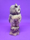 Owl Brown And Tan Ceramic 6 1 4 Inches Tall Sitting On A Stump
