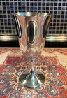 Four Sterling Silver Water Goblets W  Bell   Co 6  3 8  Tall Polished