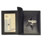 Boston Leather Book Style Badge Case  Illinois State Police Star Cutout  100-   