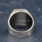 Mendel Retro Cool Stainless Steel Mens Biker Square Band Ring Size 7 8 9 10-15