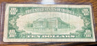 1928  10 Small Gold Certificate F-2400 Nice Original Vf Chrc