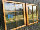 2-31 X 26 Vintage Window Bottom Sashes Old 6 Pane Frame  1959  Arts   Craft