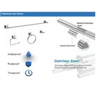 4-piece Brushed Nickel Bathroom Hardware Set Wall Mounted Bath Accessories Kit
