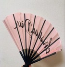 Christian Dior Pink Folding Fan Logo Elegant   Compact Rare Limited No Box Jp