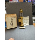 Pair Of Antique Brass And Glass Railway Carriage Candle Lamps Mcm New Old Stock