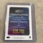 Star Trek Women Of 50th Anniversary  Barbara Babcock Autograph Card