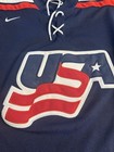 Nike Team Usa 2002 Hockey Jersey Iihf Stitched Size Large 8 10 Vtg 00s