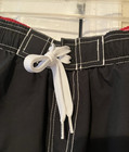 Speedo Swim Water Trunks Mens L Black Mesh Lined Pockets Drawstring New 9 inseam