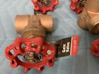  lot Of 22  New Wami 242136 Cast Brass Gate Valve 1-1 4    Swt 150 Wog 125 Psi