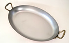 Mauviel Copper Gratin Pan Brass Handles Made In France 14  X 9 