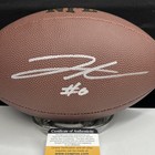 Jahmyr Gibbs Signed Football Autographed Detroit Lions  0 Ball Coa Hologram