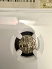 Indo-scythian Silver Drachm Coin After C 58 Bce Ngc Certified Ancient Azes I ii