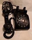 Works  Beautiful Vintage Black Rotary Dial Telephone Western Electric Model 500