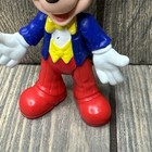 Vintage Mickey Mouse 4  Movable Plastic Figurine Doll Walt Disney China Hk 39