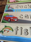 Reversible Wooden Word Puzzles 8 Pieces 16 Words With Wooden Letters Alphabet