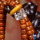 Tibetan Yak Bone Mala - 13mm Maitreya Carved Beads With Dragon Head Clasp