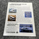 Original 1987 Saab Scania Original Dealer Showroom Sales Brochure Catalog