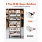 Uimoso 7-tier Rolling Storage Rack With 18 Removable Bins