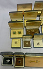 Vintage Cufflinks  Tie Clips  Button Studs    Pins Lot     22 Pcs   New In Cases