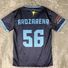 Tampa Bay Rays Baseball Jersey Randy Arozarena 56 Navy Blue V-neck