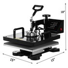8 In 1 Combo T-shirt Heat Press Transfer Machine 15 x15  Sublimation Swing Away
