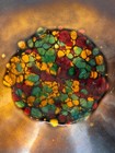 Vintage Copper Enamel Kareka Bowl Dish Mcm Mod 60s 70s Retro Signed 6 75  Diamet