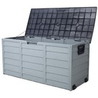 Parlordream All Weather Deck Storage Box W wheel 75 Gallon for Patio Furniture