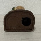 Vintage Book Of Knowledge Cast Iron Mechanical Coin Bank Owl Reproduction