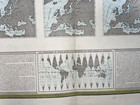 World Map Projections 1860 Garnier Very Large Antique Map 19th Century