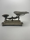 Vintage Antique Cast Iron Balance Scale    rare Crandall   Godley Co  W 2lb