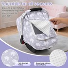Baby Car Seat Cover  Mink Dot Infant Car Seat Cover For Girls Boys  Universal   