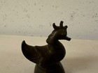 Antique Burmese Bronze Bird Form Opium Weight 163 Grams