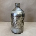 Vintage 9  Tall Mercury Glass Bottle Vase Flower Vase Apothecary