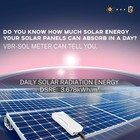 Vbr-sol Solar Irradiance Meter Daily Solor Radiantion Energy Record