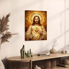 Jesus Christ Sacred Heart Canvas Poster Wall Art Christian Religious Decor