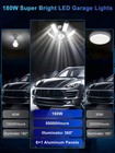 2 Pack 100w Led Garage Lights Deformable 10000lm Bulb Led Ceiling Workshop Lamp