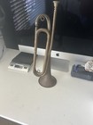 Antique Official Bugle Boy Scouts Of America Brass 17  Bugle Horn- C g  Conn Ltd