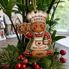 Gingerbread Baker Wooden Ornament Vintage Christmas Decor Gift For Bakers