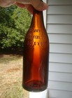 Antique 1890 s C  Berry   Co- 84 Leverett St  - Boston Amber Beer Bottle