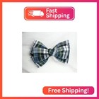 Multi Layers School Uniform Plaid Bow For Girls plaid Button On Center back To S