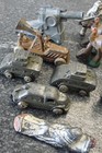 Collection Of Vintage Metal Toy Soldiers