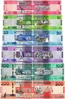 Gambia 5-200 Dalasis 6 Pieces Set  2019-2020  P-37a-42b  Unc X 10 Pcs