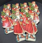 Vintage 1930 German Santa Claus Ws Schultz Embossed Diecut Scrap Papers