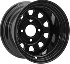 Atv Rims Utv Wheels 12  Front Rear Black Itp Delta 4 110 12x7  4 3 2 5