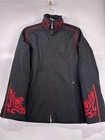    bogner Goan Thylmann Embroidered Full Zip Ski Jacket Black Red Size 6