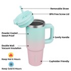 Bjpkpk 30 Oz Stainless Steel Tumbler With Handle 30 Ounces  Bubble Gum
