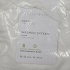 Pottery Barn Washed Sateen Pillow Sham  White Euro Size Brand New